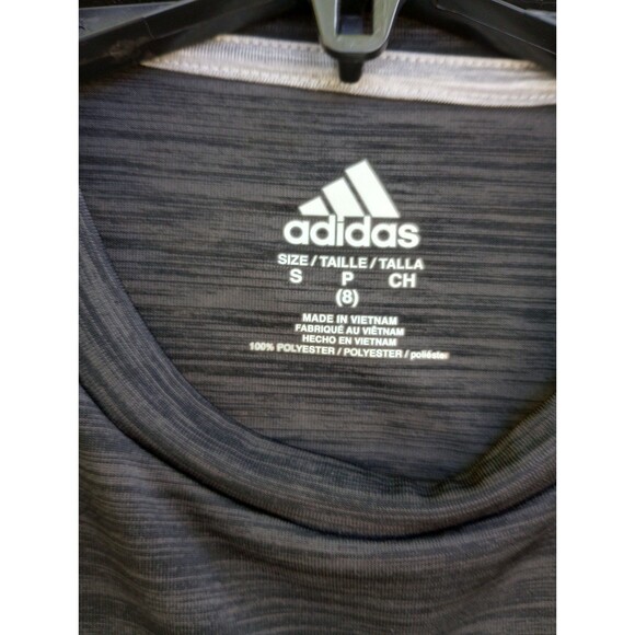 Boy's youth adidas shirt tshirt top small 8 black nwot - Picture 5 of 7